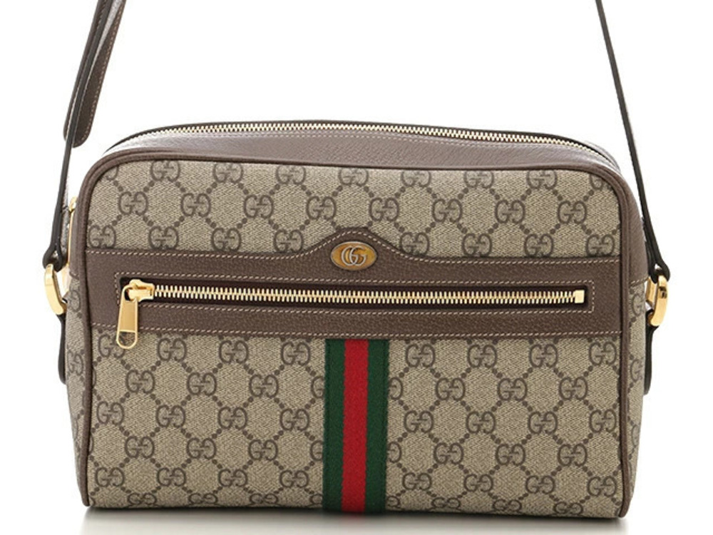 Gucci Ophidia Hobo Bag Canvas Embossed Leather